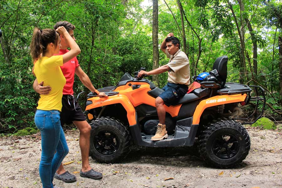 ATV Adventure to Jade Cavern Double - Riding Past El Cedral and Coral Cove