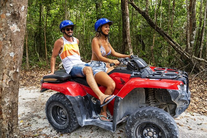 ATV Adventure to Mayan Jade Cavern plus Snorkeling and Lunch - Riding a Honda 250 through Cozumel’s rough back roads