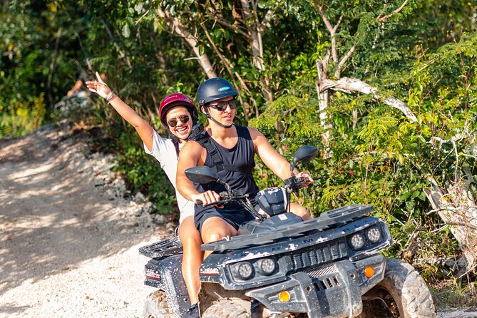 Best Cozumel ATV Jungle Tour + Jade Cavern + Beach + Locker - Riding Cozumel’s jungle trails