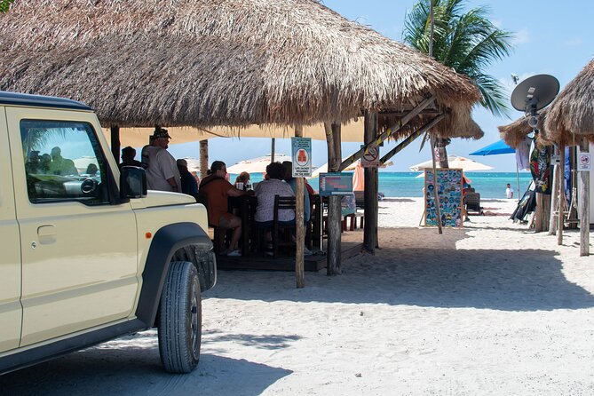 Cozumel 4x4 Adventure Punta Sur and Virgin Beach All Inclusive - Virgin Beach: food, drinks, and quiet time