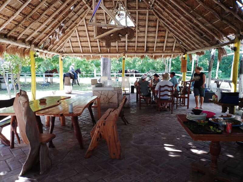 Cozumel: 5-Hour Private Caves and Ruins Tour with Lunch - A beach lunch under the palapa