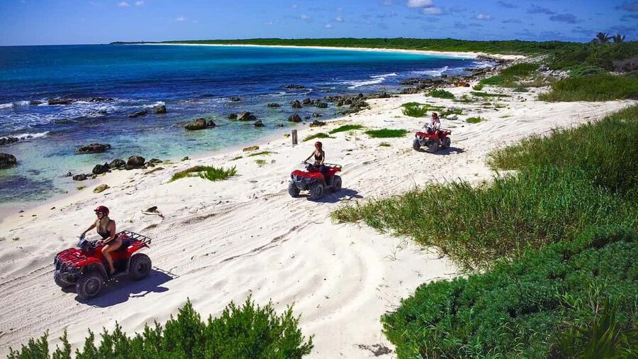 Cozumel: ATV Seashore Adventure & Mayan Cenote Experience - A natural cenote stop with time to swim