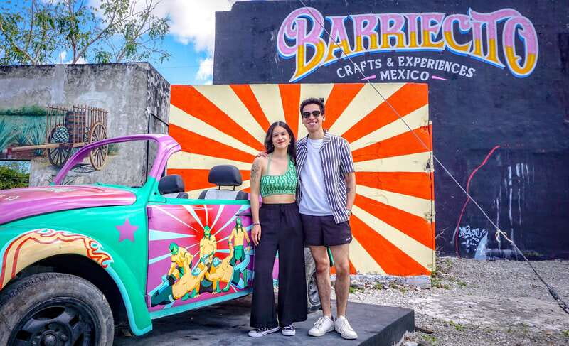 Cozumel: Mexican Lucha Libre Experience! Classic Package - Arriving at Barriecito near Puerta Maya