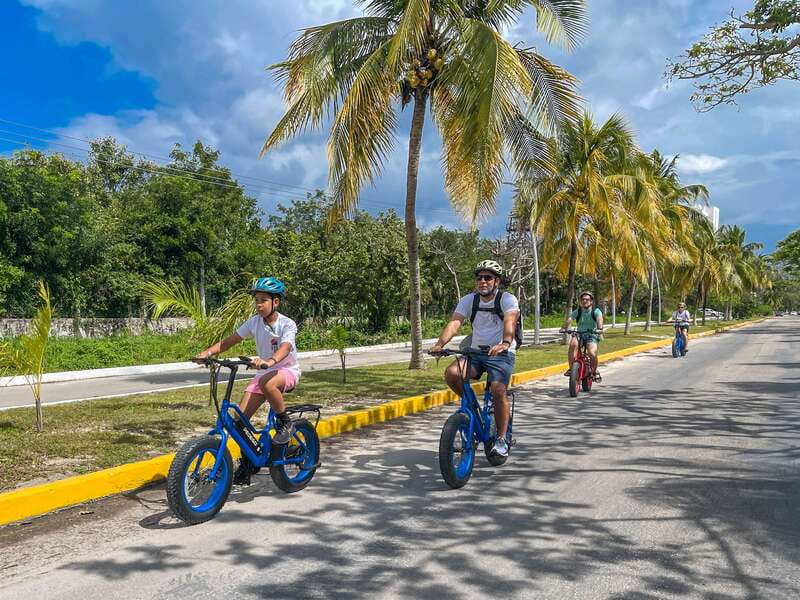 Cozumel: North Shore E-Bike Adventure & Beach Break - Riding beside the Caribbean