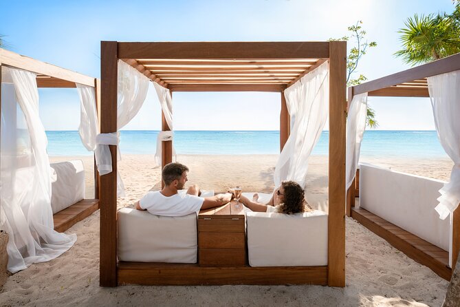 Cozumel: VIP Access Pass at KUZÁ Beach & Adventure Park - What the reserved beach area is really like