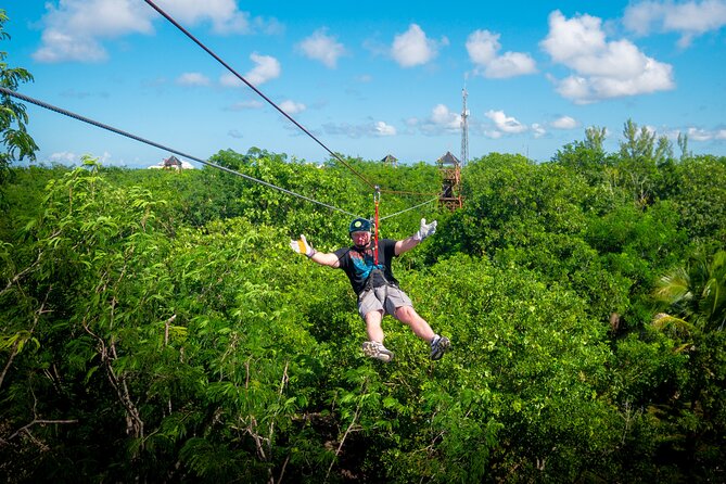 Cozumel zipline thrill adventures - Six Cozumel ziplines in about one hour