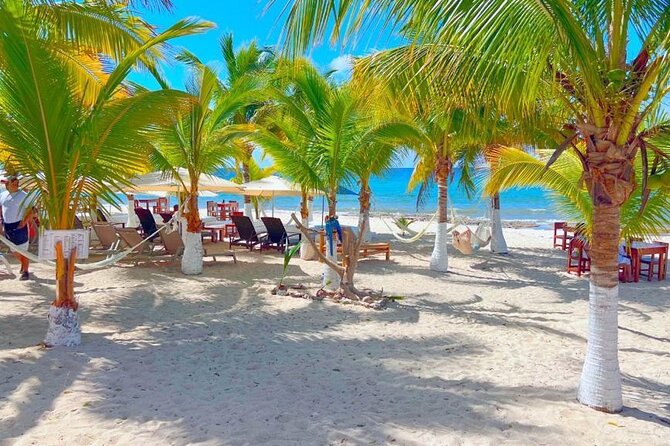 Half-Day Island Tour with Mayan Experience & Beach Break - Palm Beach, the Main Hour of Free Time