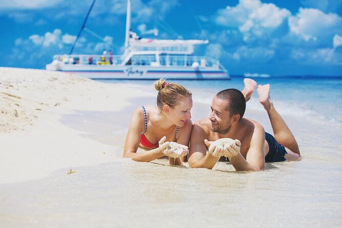 Luxury Cozumel Catamaran: Snorkel, Beach Club & Relaxation - Boarding the 65-foot catamaran