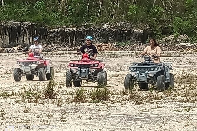 Off road ATV and Beach Club with Aqua Park - From El Cedral ruins to Cozumel’s jungle trails