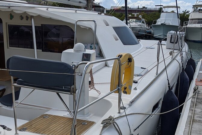 Private 6 Hrs 47 ft. Catamaran Snorkel & Cielo Charter (30p. max) - Weather, timing, and cancellation details