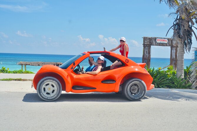 Private Buggy Tour in Cozumel, Snorkel & Lunch: All Inclusive - San Martín Beach: lunch beside the open sea
