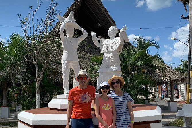 Private Mayan Ruins Tour with Cenote/caves and Mexican Picnic - El Cedral gives the ruins their local scale