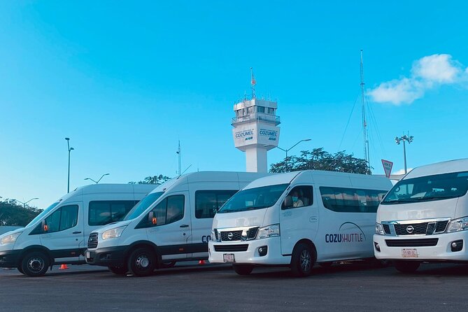 Private Shuttle from Inside Cozumel Airport to hotels in Cozumel - A private welcome outside Cozumel Airport