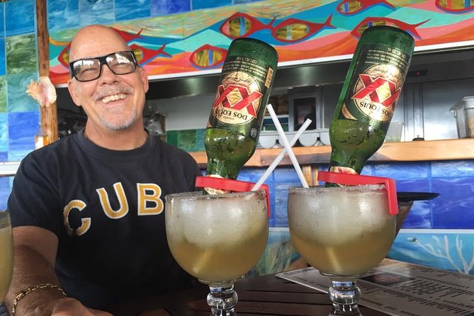 SkyReef Cozumel Snorkel & Tequila Tasting - A welcome drink, food, and time to slow down