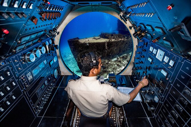 Submarine Atlantis Cozumel Adventure by Day & Sunset - Inside Atlantis XII at 100 feet